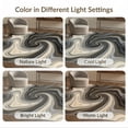 thumbnail image 7 of ODIKA Abstract Contemporary Grey Flowing Ribbons Blended Tones Crisp for Guest Room, Lounge, Apartment, Non-Slip Low Profile, 7 of 7