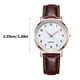 thumbnail image 2 of Reloj de cuarzo para mujer, relojes de cuarzo luminosos y tenues para mujer con correa de cuero estampada, reloj de pulsera informal, regalo maravilloso., 2 of 2