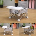 thumbnail image 4 of Silla comedor para niños ZHAOCHENG con bandeja elevador plegable rosa, 4 of 5