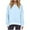 Light Blue, variant on Women Oversized Crew Neck Sweatshirt Cozy Plain Pullover Sweater Drop Shoulder Long Sleeve Fall Casual Jumpers (XL, White)