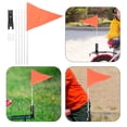 thumbnail image 2 of Shisuyan 1 Set Atv Flag Fiberglass Rectangular High Visibility For Outdoor Activities, 2 of 8