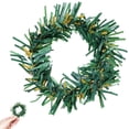 thumbnail image 5 of Mini Wreaths 10pcs, Mini Christmas Wreaths for Crafts and Candle Displays, Small Artificial Greenery Rings, 3 Inch Round Wreaths for Cabinet, Shelf, Table Decor, 5 of 5