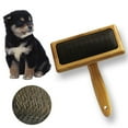 thumbnail image 6 of SPRING PARK Pet Wood Handle Cushion Slicker Brush for Cats & Dogs Grooming, Detangle, De-Shedding - Engineered to Remove Dead Hair, 6 of 7