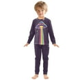 thumbnail image 6 of FORMRS Long Sleeve Top and Pants Pajama Set for Niños 2-Piece Sleepwear, Sizes 18M-8Y, Colorful UFO, 6 of 6