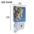 thumbnail image 4 of Cute Cats Hang on Christmas Tree LED Night Light Sensor Lamp Plug-in Adjustable Brightness 2 Pack, 4 of 7