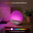 thumbnail image 6 of Dreamegg Sunrise Alarm Clock, White Noise Sound Machine with 29 Soothing Sounds, 10 NightLights,Wake Up Light Alarm Clock, Wooden, 6 of 9