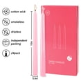 thumbnail image 4 of Velas cónicas Wfmolcand, color rosa, 24 unidades, 25 cm, sin goteo, 8 horas de combustión, 4 of 7