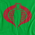 thumbnail image 2 of G.I. Joe Cobra Logo Unisex Adult T-Shirt, Kelly Green, Medium, 2 of 6