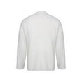 thumbnail image 4 of ORQ Men Roll Tab 3/4 Sleeve Shirt Summer Button Collar Cotton Linen Blouse, 4 of 8