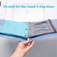 thumbnail image 2 of 3 Rings Binder Pencil Pouch, Pencil Case With Clear Window (grey&blue 2pack), 2 of 4