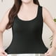 thumbnail image 4 of Pijama de manga corta para mujer, de verano, talla grande, con tirantes, almohadillas para el pecho y el centro de la espalda, sin mangas y pijama interior, blusa de poliéster para mujer., 4 of 7