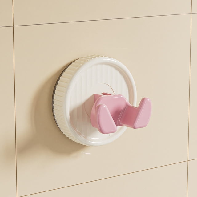 Gancho de Ventosa con Diseño de Doble Garra para Cables Eléctricos, Llaves y Artículos Pequeños, Soporte de Pared de Plástico Impermeable, Colores Surtidos