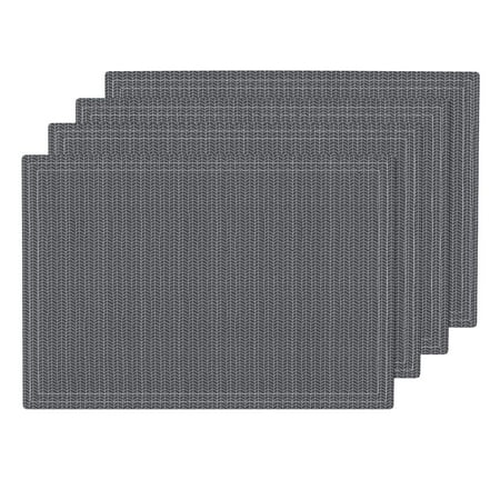 Charcoal Coal Wok - Cloth Placemats Chevron Texas Modern Herringbone Coal Charcoal Texas Set of 4