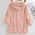 thumbnail image 5 of UAMVSH Fuzzy Fleece Hoodie for Women Plus Size Sherpa Warm Long Sleeve Hooded Pullover Comfy Plush Loungewear Sweatshirts for Winter(Small,Pink), 5 of 7