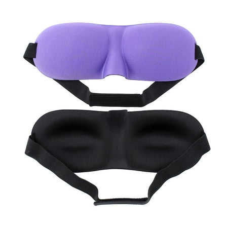 Travel Sleep Shade Cover Rest Relax Sleeping Blindfold 3D Eyes Mask Purple (Best Eye Shades Brand)