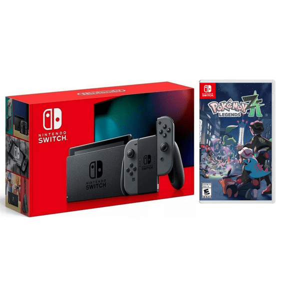 Nintendo Switch Grey Console with Pokemon Legends: Z-A Bundle (Region Free)