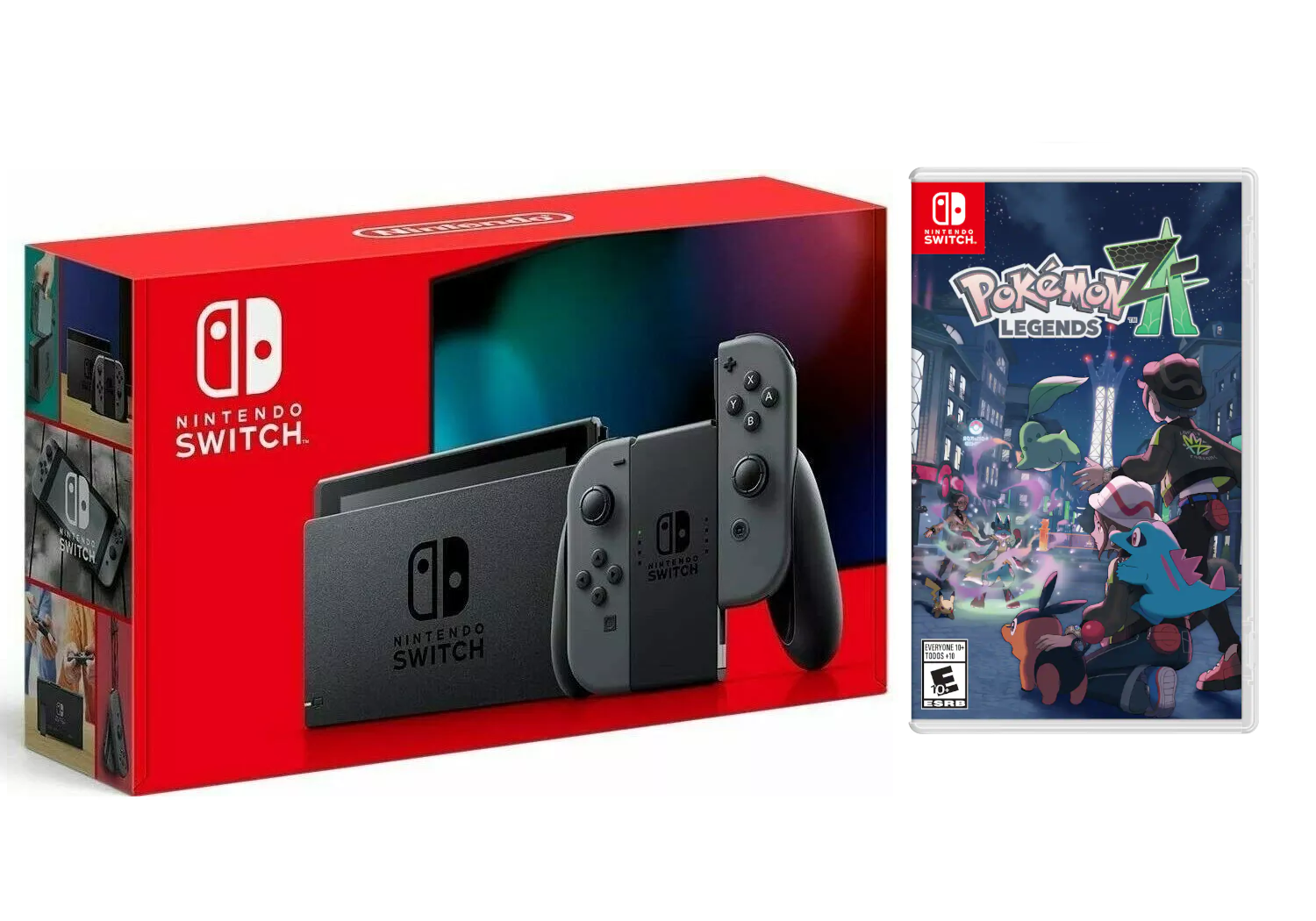 Nintendo Switch Grey Console with Pokemon Legends: Z-A Bundle (Region Free)