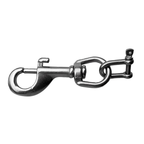 Stainless Scuba Diving Light Holder Snap Clip Shackle