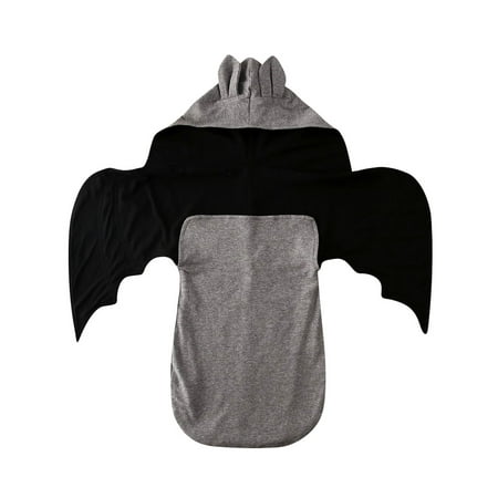 Baby Boy Girl 3D Wing Bat Design Sleeping Bag Swaddle Blanket Wrap
