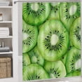 thumbnail image 5 of 4 Piece Shower Curtain Sets with Rugs Toilet Lid Cover And Bath Mat Kiwi Fruit Slices Waterproof Durable Bathroom Decor Shower Watercolor Kiwi for Bathroom Decor, 5 of 8