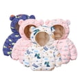 thumbnail image 6 of LYMAYTER Kids Unisex down Cotton Jacket Boys Girls Ears Hooded Printed Coats Toddler Fall Winter Fleece Outwears for 2-7 Years, 6 of 8