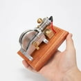 thumbnail image 5 of Hit and Miss Gasoline Engine Model, Mini Horizontal Air-Cooled 4-Stroke Single Cylinder Internal Combustion Engine with New Igniter, Brass Alloy Desktop Collectible Gift for Hobbyists, 5 of 9