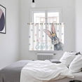 thumbnail image 3 of Happy Easter Kitchen Curtains Window Panels, Spring Rabbits Polka Dots Watercolor Insulated Window Treatment Curtain, Grommet Curtains for Bedroom/Living Room/Bathroom, 2 Piece 52"Wx72"L, 3 of 8