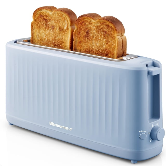 Tostadora Elite Gourmet ECT2517OX SLIMTOAST de 2 rebanadas, color azul océano