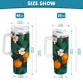 thumbnail image 6 of Yayeee 30oz Double-Wall Insulated Stainless Steel Tumbler with Handle Bottle, Orange Leaves, 6 of 8
