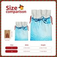 thumbnail image 3 of Naloa Crystal Clear Water Splash Drawstring Christmas Bags, 3D Xmas Gift Bags, Christmas Wrapping Bags, Xmas Goodie Bags, Treat Pouch Bags, Party Favor Bags-Medium, 3 of 9