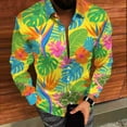 thumbnail image 4 of Donemore Men's Long Sleeve Button-Down Collar Hawaiian Shirt , Resort Style Casual Loose Fit Breathable Fabric Holiday Vacation Top, 4 of 8