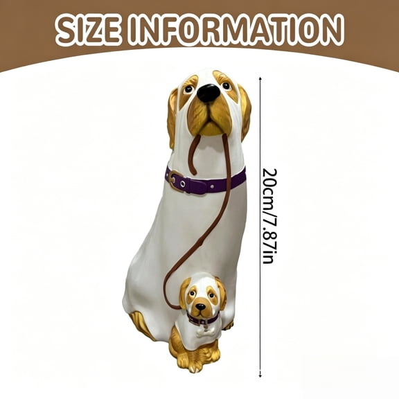 Tdxkok Halloween Ghost Dog Decoration, LED Light Up Ghost Dog Figurine, Collectible Halloween Tabletop Ornament for Home, Party, Shelf Decor 2026