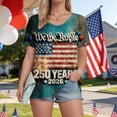 thumbnail image 7 of Leey-World 250 Years American Anniversary 250th Independence Day T-Shirt Patriots Shirts for Women(Mint Green,S), 7 of 7