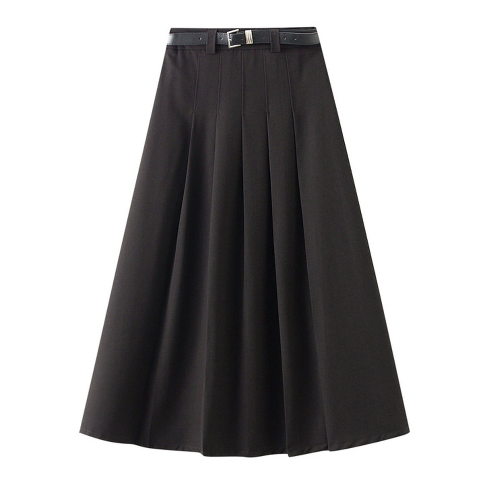 Black skater skirt leather online