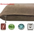 thumbnail image 3 of Dogbed4less Shredded Memory Foam Pillow 48"x29" Dog Bed with Brown Microsuede Cover, 3 of 6