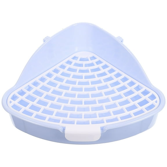 Beaupretty Corner Bunny Litter Box Plastic Sky Litter Pan 1Pack