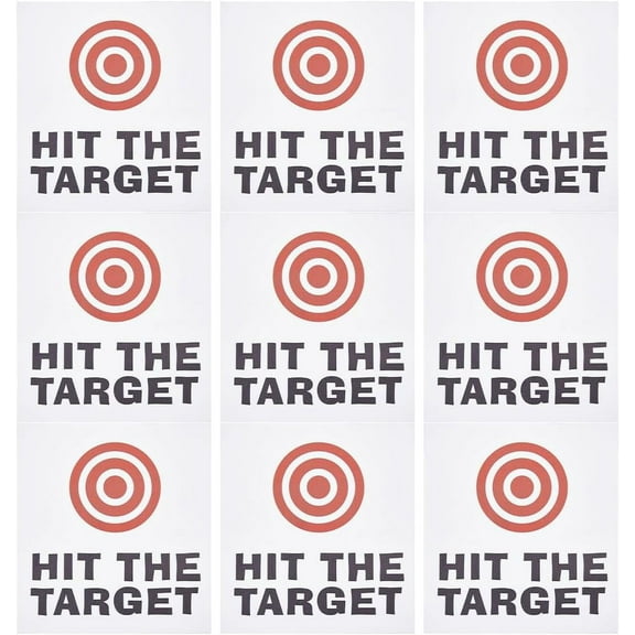 10 Sheet Toilet Target Aiming Stickers Red Bullseye Target Sticks Potty Training Toilet Pee Target aim Bullseye Decal Bumper Sticker DIY