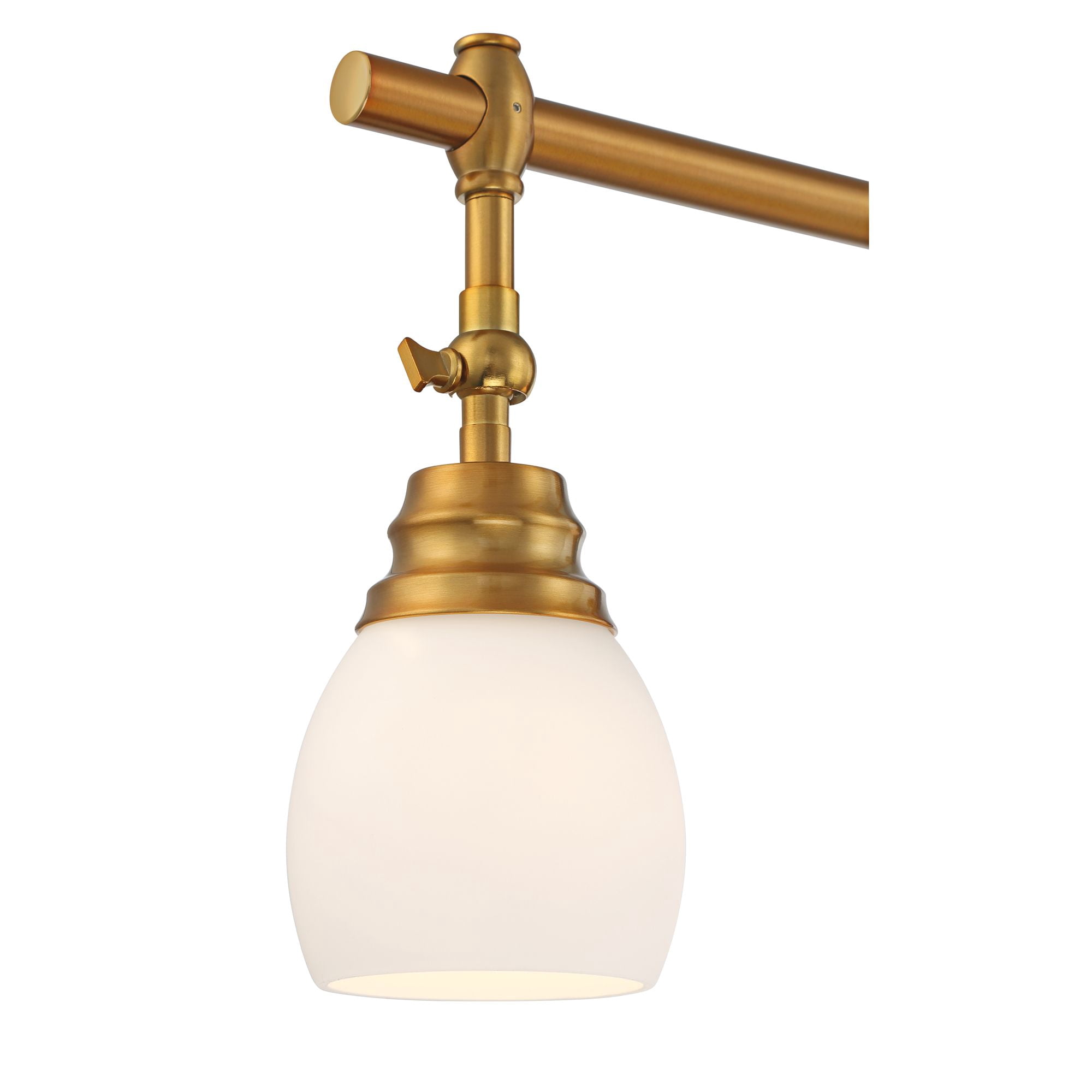 Pro Track Elm Park 4-Head Wall or Ceiling Track Light Fixture Kit Spot Light Directional Gold Finish Glass Modern Kitchen 36" Wide