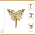 thumbnail image 4 of Mythra Golden Angel Wings Cast Iron Wall Hook, 4 of 7