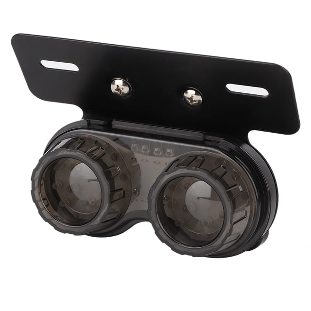 Feu Arrière de Moto Feu de Freinage Lampe Modifiée Accessoire de Moto Modifié 12V Rond Feu Arrière de Frein à LED Accessoire Modifié Universel