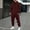 Wine, variant on Mens Sweatsuits Sets 2 Piece Outfit Set Relaxed Fit Casual Long Sleeve Hoodie With Sweatpants Mens Loungewear Tracksuits Jogging Suit