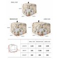 thumbnail image 2 of White Pumpkin Small Toaster Cover 2 Slice, Kitchen Appliance Covers, Vintage Thanksgiving Autumn Leaves Toaster Oven Cover with Loop, Bread Machine Cover Polyester Dust Cover Protection, 2 of 4