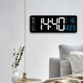 thumbnail image 3 of Wanyng 16 Inch Large Wall Clocks Digital USB Powered Oversized Digital Alarm Clocks with Battery Backup Automatic Brightness with Remote Control for Living Room Bedroom Kitchen Office Decor, 3 of 11