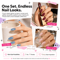 thumbnail image 3 of Morovan 8 Colors Nail Polish Set, Classic Nude Pink, Wine Red, Black & Navy Blue Shades, Quick Dry Glossy Nail Polish Kit for Women, 3 of 9