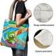thumbnail image 3 of Gummy Bear and friends Bolso de tela con estampado de lienzo para mujer, bolsa de compras reutilizable y estética, con cremallera interior, regalo para mujer,40*45cm., 3 of 6