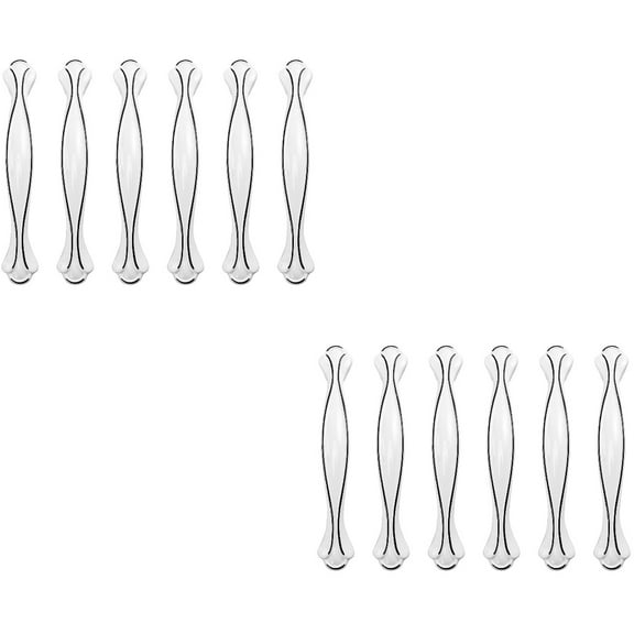 2 Count Drawers Knobs Drawer Handle Pulls 13.2x2.3cm White