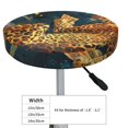 thumbnail image 4 of Daiia Leopard Reading Tarot Cards Stool Covers Round,Round Bar Stool Covers Waterproof Bar Chair Covers Washable Stool Cushion Slipcover for 12-14 Inch Chair-12 inch, 4 of 7