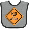 thumbnail image 3 of Inktastic Kid at Work Construction Sign Boys or Girls Baby Bib, 3 of 4