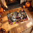 thumbnail image 6 of Yhmxh Fall Thanksgiving Welcome Doormat, Autumn Harvest Decorative Front Door Mat, Pumpkin Maple Leaf Pattern Entry Floor Rug, Seasonal Non‑Slip Doormat for Porch Entrance Indoor Outdoor, 6 of 6
