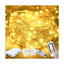 ZL50LED Fairy Lights USB & Battery Powered, 16FT Warm White Fairy String Lights with 8 Modes & Timer, Cuttable Copper Wire Waterproof Twinkle Light Indoor Outdoor for Bedroom Wedding Christmas Decor